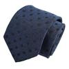 Necktie In Gift Box, Italian Fabric, Made In Japan, Polka Dot, Silk & Cotton, Unisex Gift for Men & Women MKIC-007