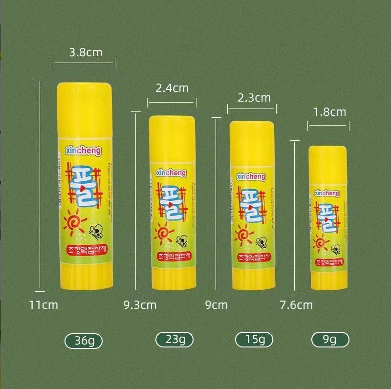High Viscosity Glue Sticks: 9g, 15g, 23g, 36g - Ideal for Office & Student Use 9g Solid Glue