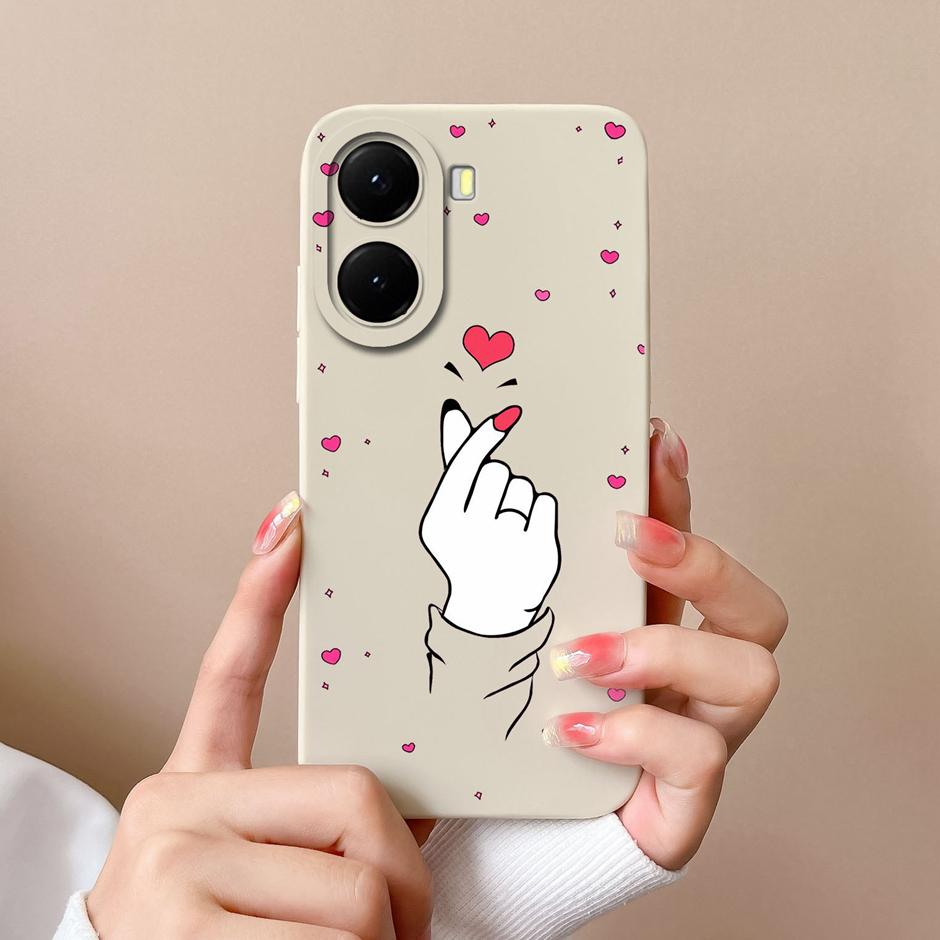 

Cases For Xiaomi PocoX7 X7Pro Colorful Love Heart Girl Dustproof Drop-Resistant Portable Bumper For Xiaomi Poco X7 Pro Housing Xiaomi Poco X7
