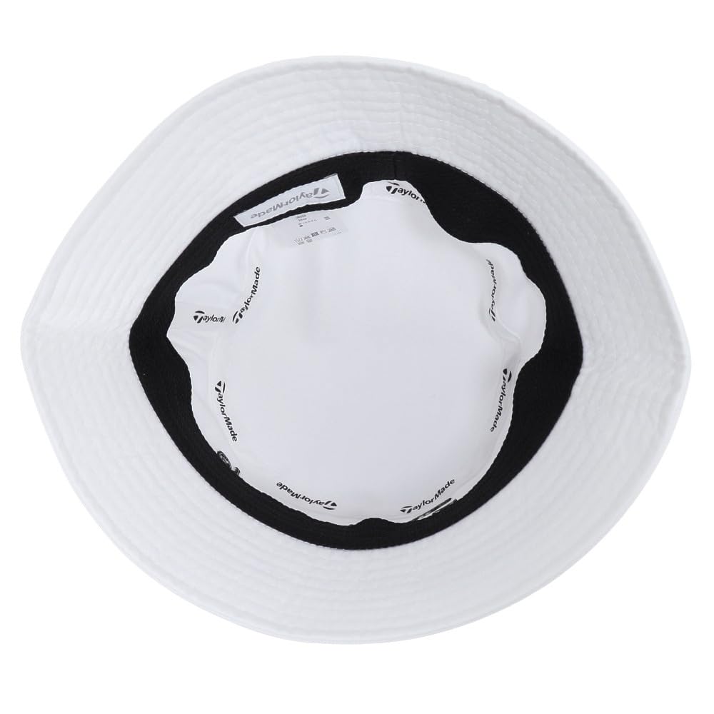 TaylorMade Men's Lined Bucket Hat, White, Size 58cm, Visor, 2025SS UN559