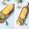 Solid Wood Long Handle Cutting Board for Bread, Fruit, and Dining - Ideal for Outdoor Camping
