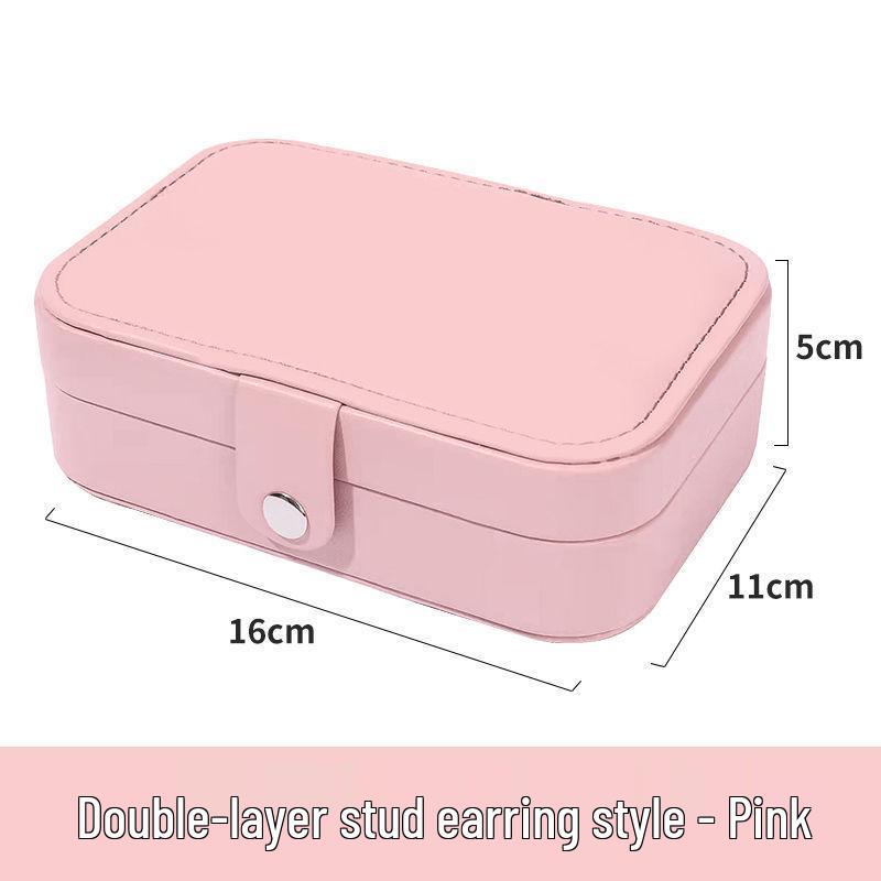 Portable Multifunctional Jewelry Storage Box – Large Capacity for Earrings and Accessories, Japanese Korean Style