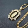 Stainless Steel Virgin Mary Gold Necklaces Pendants for Women 2020 Gold Color Madonna Necklace Religious Christian Jewelry
