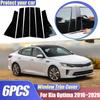 For Kia Optima K5 JF 2016 2017 2018   Car Window Trim Covers B C Pillar Posts Sticker Center Film Column Car Accessories