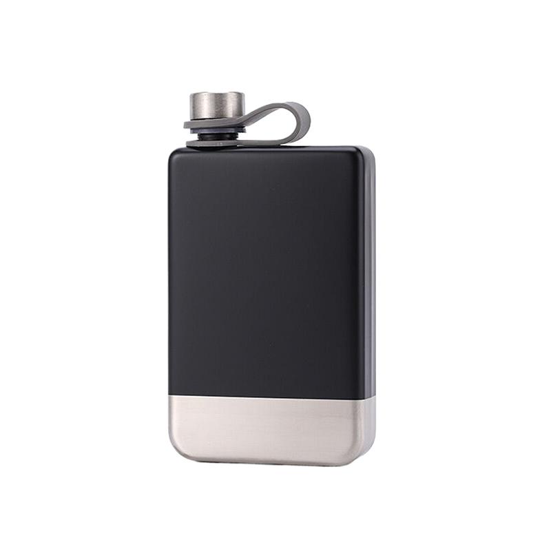 9oz Premium Tragbare Weinflasche Edelstahl Flachmann Kreative Flache Outdoor Spirituosenflasche Auslaufsicher Whiskey Flachmann