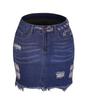 2022 Women's Tassel Ripped Stretch Denim A-line Wrap Skirt
