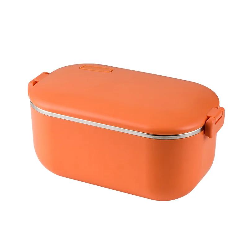 110V 220V Electric Mini Portable Rice Cooker Lunch Constant Temperature Heating Bento Box Food Warmer 1L US