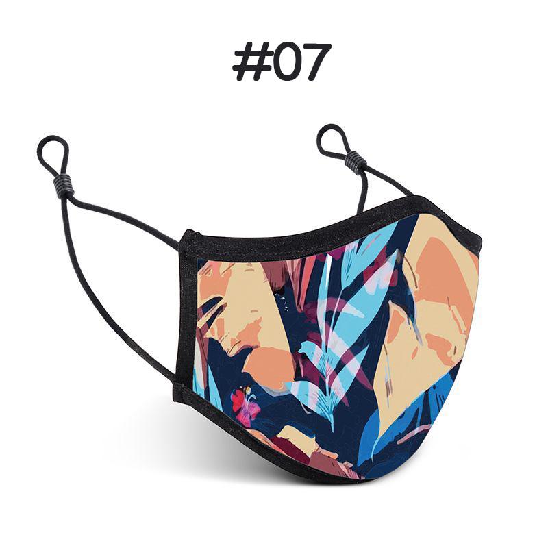 Buy Sunfloral Printed Cotton Face Mask Dust Proof Mask Unisex Half Face