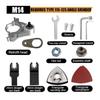 Universal Angle Grinder Conversion Head M10 M14 Adapter for 100 125mm Oscillating Saw Blade Power Tool