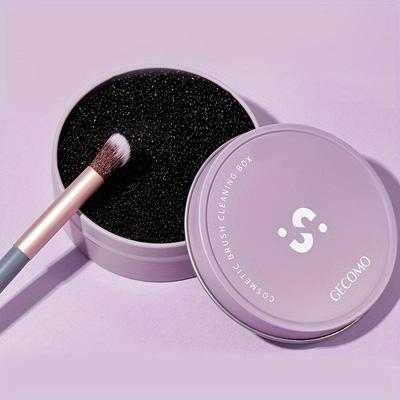 Make-up-Pinsel-Reinigungsbox, Schwammbürste, Trockenreinigungsbox, Reinigungswerkzeug zum Entfernen von Puderresten