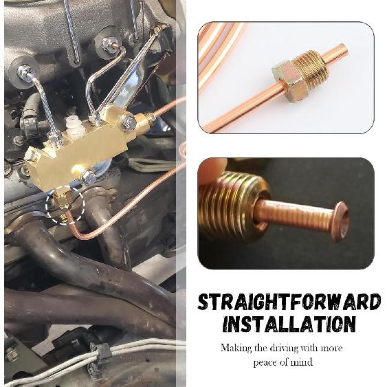 35PCS Brake Line Fitting Kit,Brake Line Fittings Assortment For 3/16" And 1/4" Brake Line Inverted Flares,Include 19PCS 3/16 Brake Line Fitting And