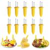 5/10/20Pcs Corn Holders BBQ Stainless Steel Fruit Double Corn Forks Anti Scalding Corn Outdoor Camping Barbecue Tool Accessories
