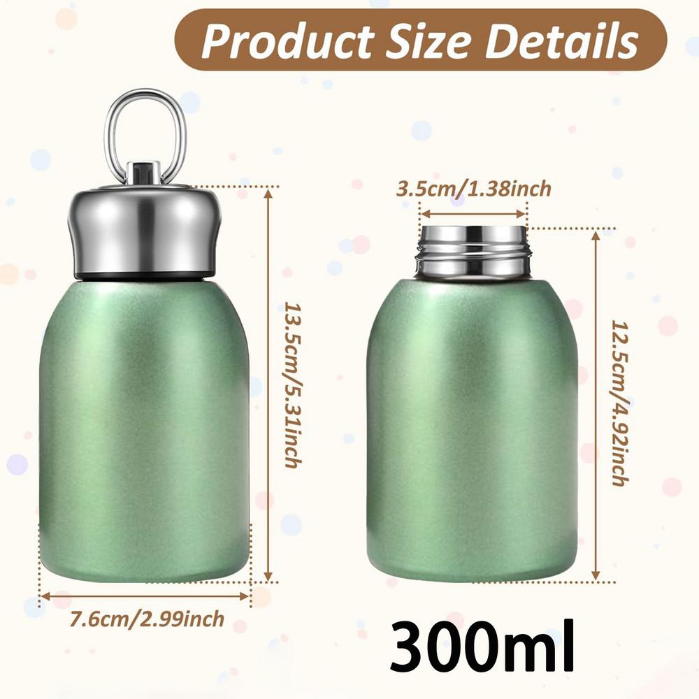 New High-value Mini Chubby Big Belly Cup 304 Stainless Steel Vacuum Thermos Cup Portable Carrying Ring Accompanying Cup