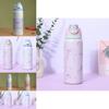 Ribbon Bow Pattern Print Insulated Water Bottle With Dual Drink Lids For Outdoor Sports