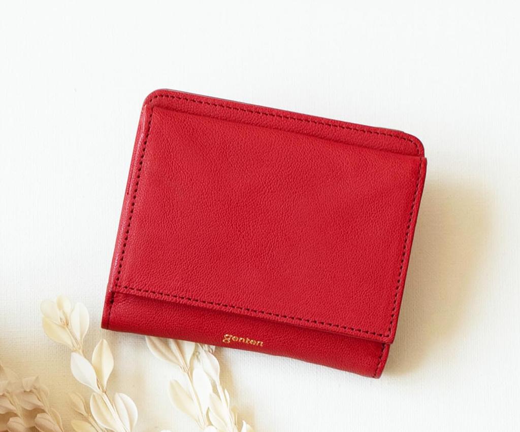 Bifold Wallet Fresco Red [Genten] Women's