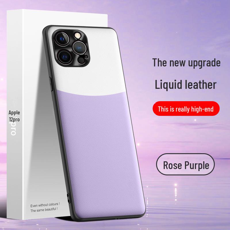 

Liquid Leather iPhone 12 Pro Case: Anti-Fall & Anti-Fouling Protective Cover, Single Piece Ready to Ship Apple 12 Pro