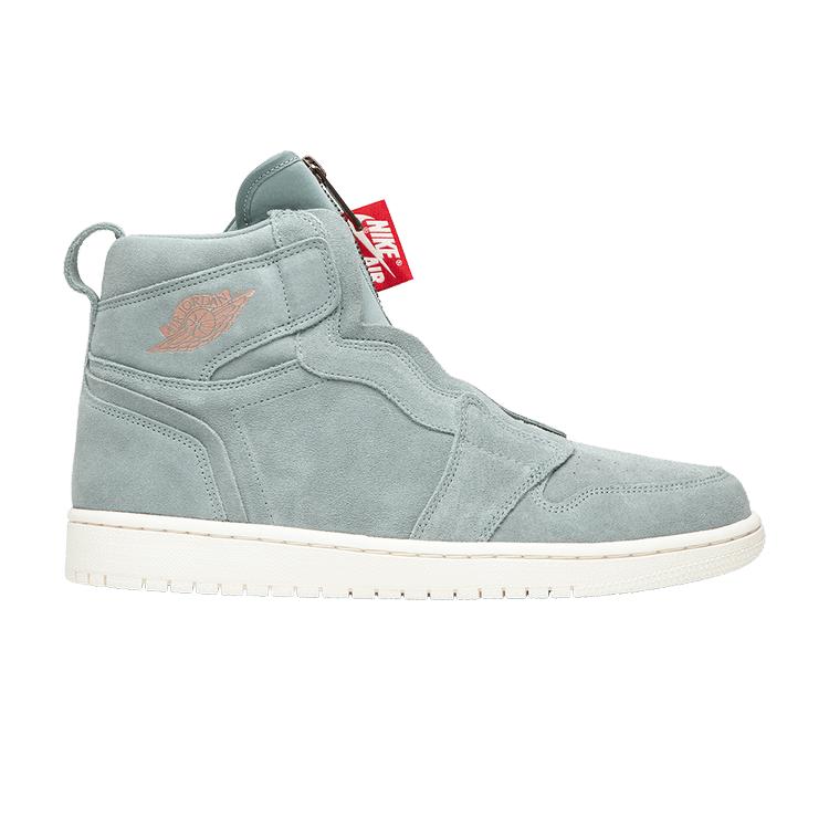 Air Jordan 1 Retro High Zip Mica Green Женские кроссовки Серый парус-металлик-красный-бронзовый AQ3742-305 19054₽
