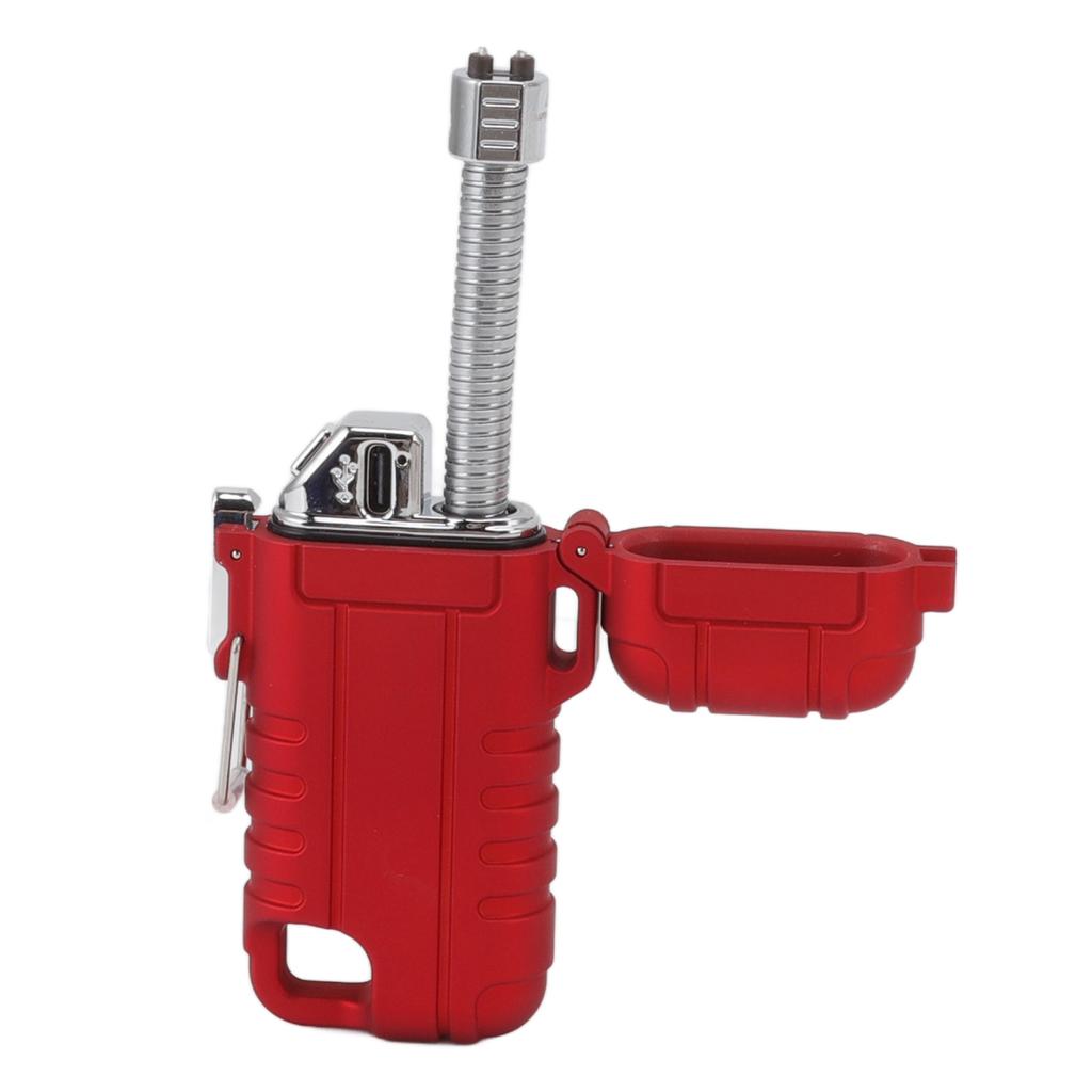 USB Rechargeable Lighter Windproof Dual Arc Lighter Waterproof Flameless Electric Lighter with