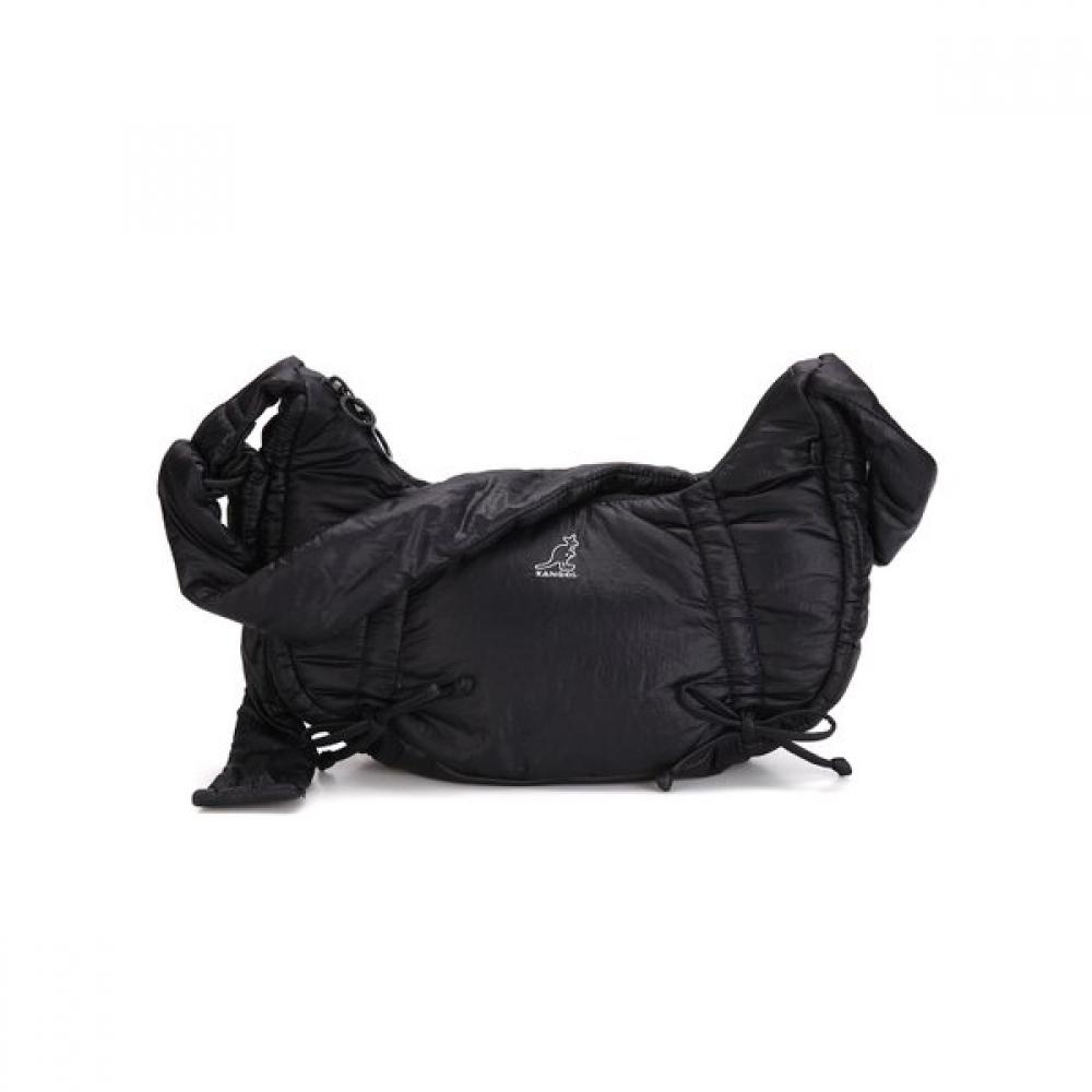 

Kangol Glossy Round Mini Crossbody Bag Black 3369 OS