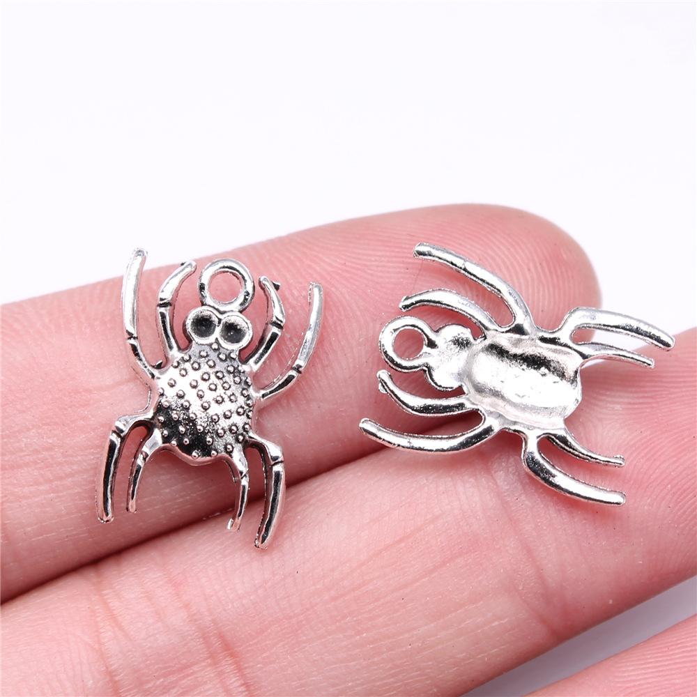 20pcs Halloween Charms For Jewelry Making Ghost Pumpkin Witch Spider Bat Pendants DIY Findings Tibetan Jewelry