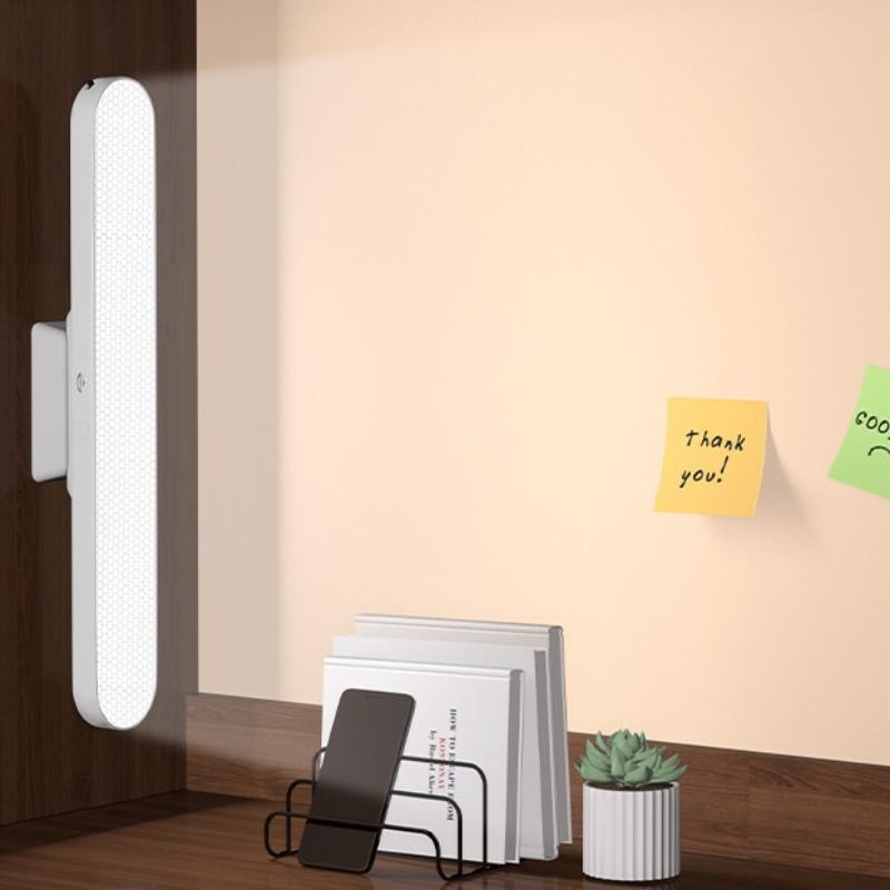 Dálkově ovládaná LED stolní lampa Magnetické závěsné noční světlo USB dobíjecí stolní lampa 3 barvy Světlo na čtení do skříně, skříňky, šatní skříně