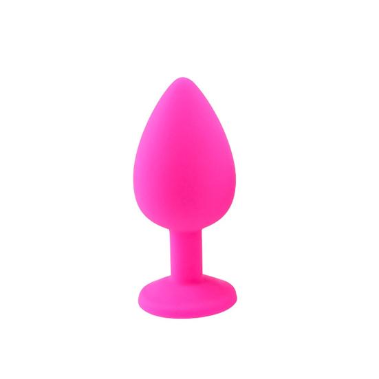 Anal Plug Waterproof Rhinestone Design 3 Colors Anal Plug Sex Toy for Couples