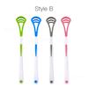 1Pc Reusable Tongue Cleaner Scraper Dual Use Oral Hygiene Toothbrush Fresh Breath Tongue Cleaning Brush