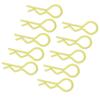 10Pcs RC Car Shell Clip RShape Metal Body Clips Pins for 1 5 1 6 1 8 1 10 RC Car