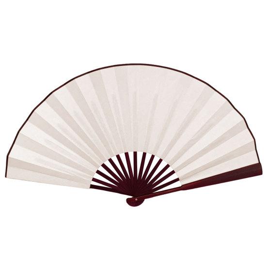 Folding Fan Smooth Opening Solid Color Decorative Bamboo Frame 10 Inches Chinese Style Handheld DIY Blank Fan Home Decor