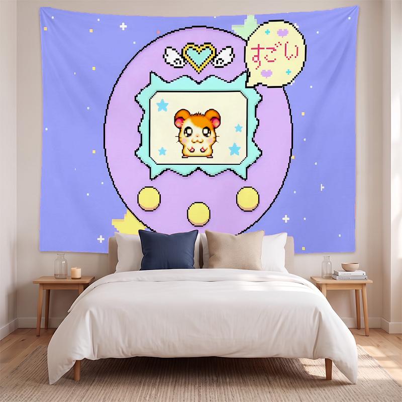 Hamtaro (1) Art Wall Hanging Tapestry for Home Bedroom Living Room Decor Great Gift Idea