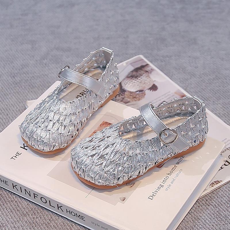 

Kids Princess Mary Janes Breathable Soft Sole Toddler Woven Casual Flats New Baby Girls Party Shoes Versatile 26