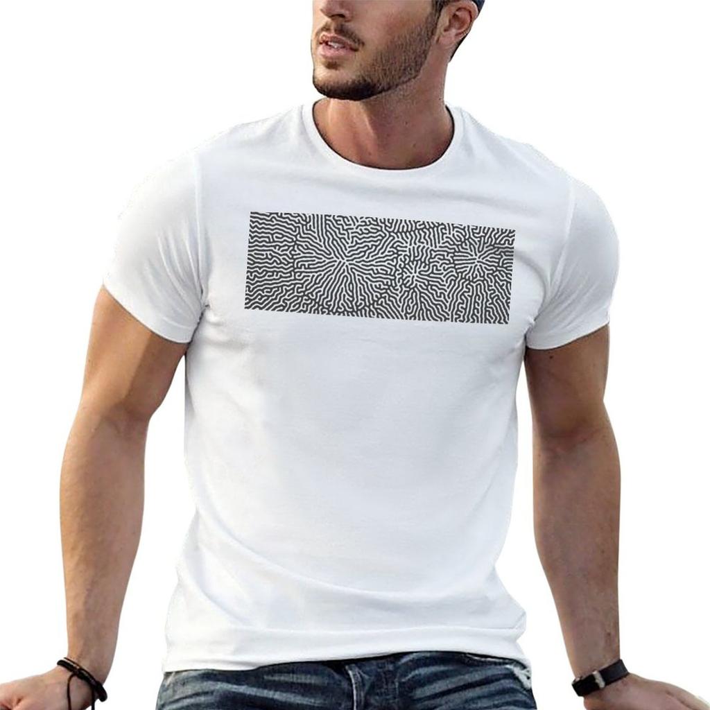 Black and White Maze- Labyrinth T-Shirt T Shirt Print Funny T Shirts Cotton T Shirts Designer T