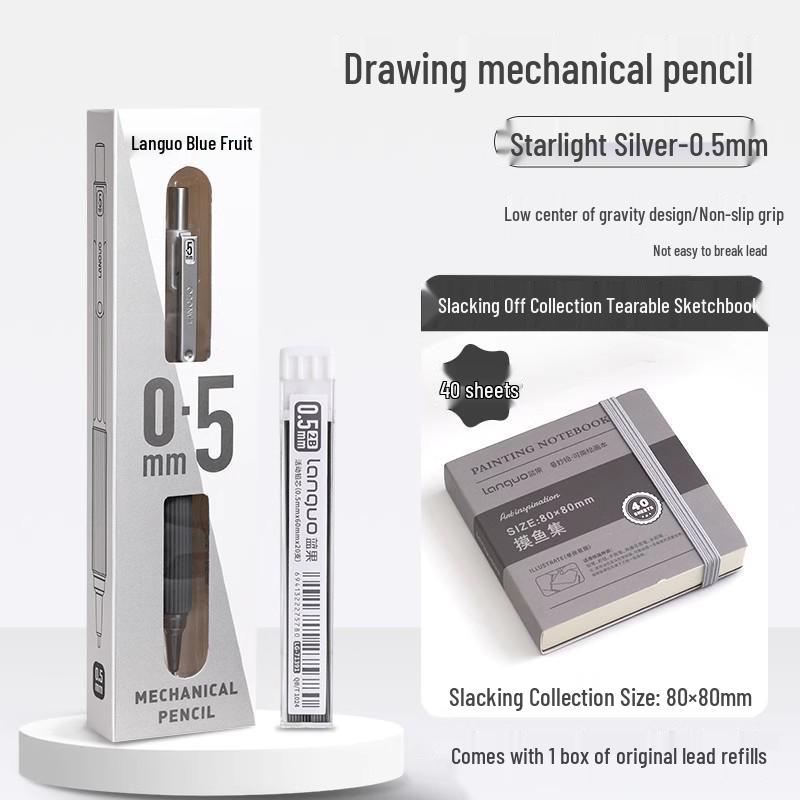 Blue Fruit Automatic Pencil Set: Candy Macaron Creative Stationery for Drafting and Drawing