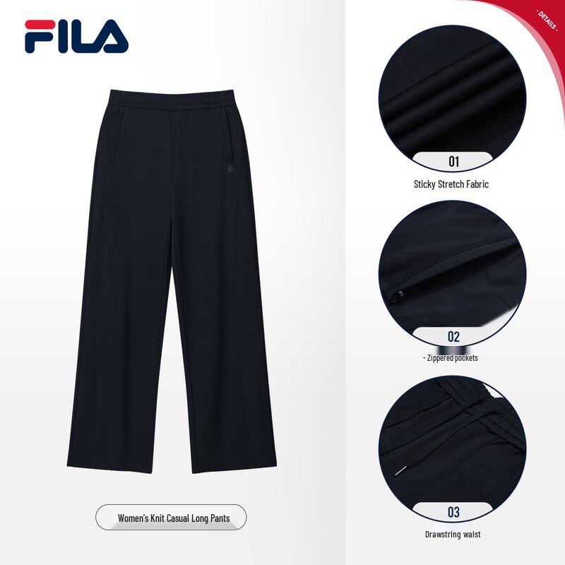 FILA Women s Straight-Leg Knit Casual Pants M