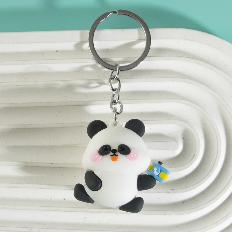 Sichuan Panda Bamboo Keychain Ornament: Cute Chengdu Zoo-Inspired Small Gift