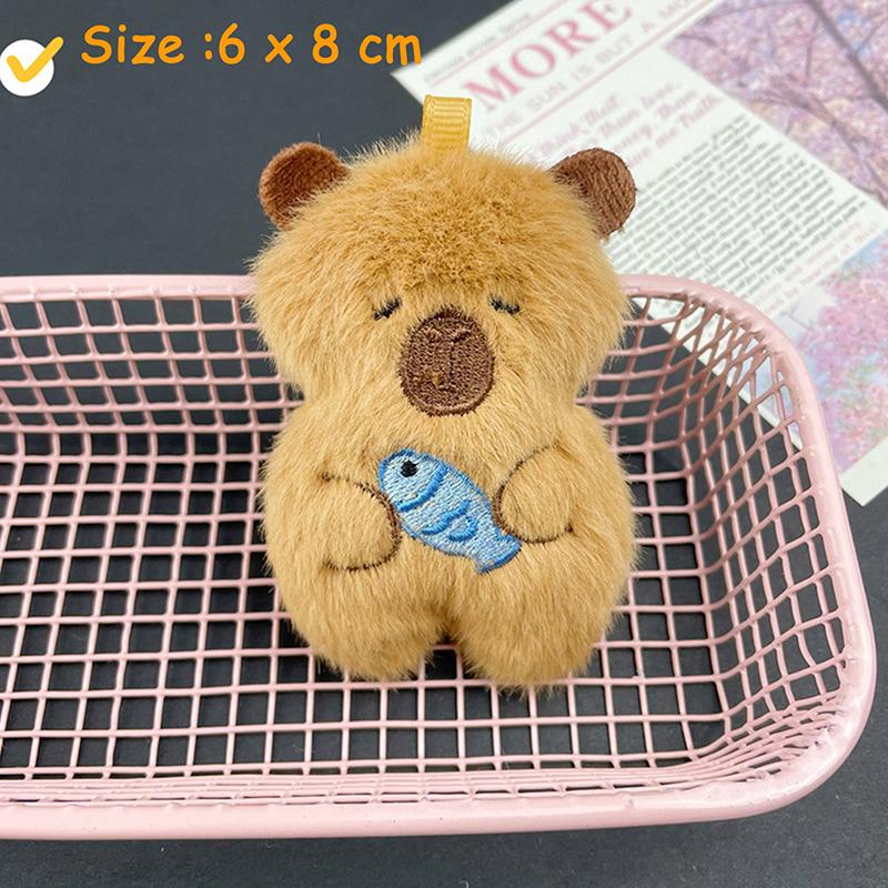 

Каваї Мультяшний Плюшевий Брелок Капібара Смішний Милий Брелок Капібара Вишукані Аксесуари для Прикраси Рюкзака Подарунки