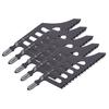 5 Pcs Flush Cutting Jigsaw Blade High Carbon Steel Irregular Curve Saw Blades with Handle for Softwood Fiberboard