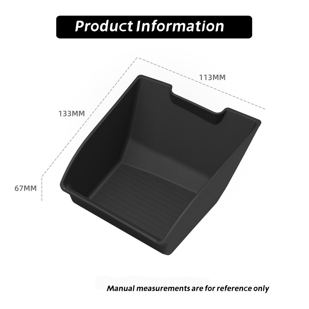 for Suzuki SOLIO 2015-2020 Silicone Center Storage Box ID Card Bank Card Tray Organizers Tidying Car Interior Accessories BLACK