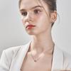 ELLE Smycken 14K GP Rubin Blomma Enkelt Halsband ELBRNN222