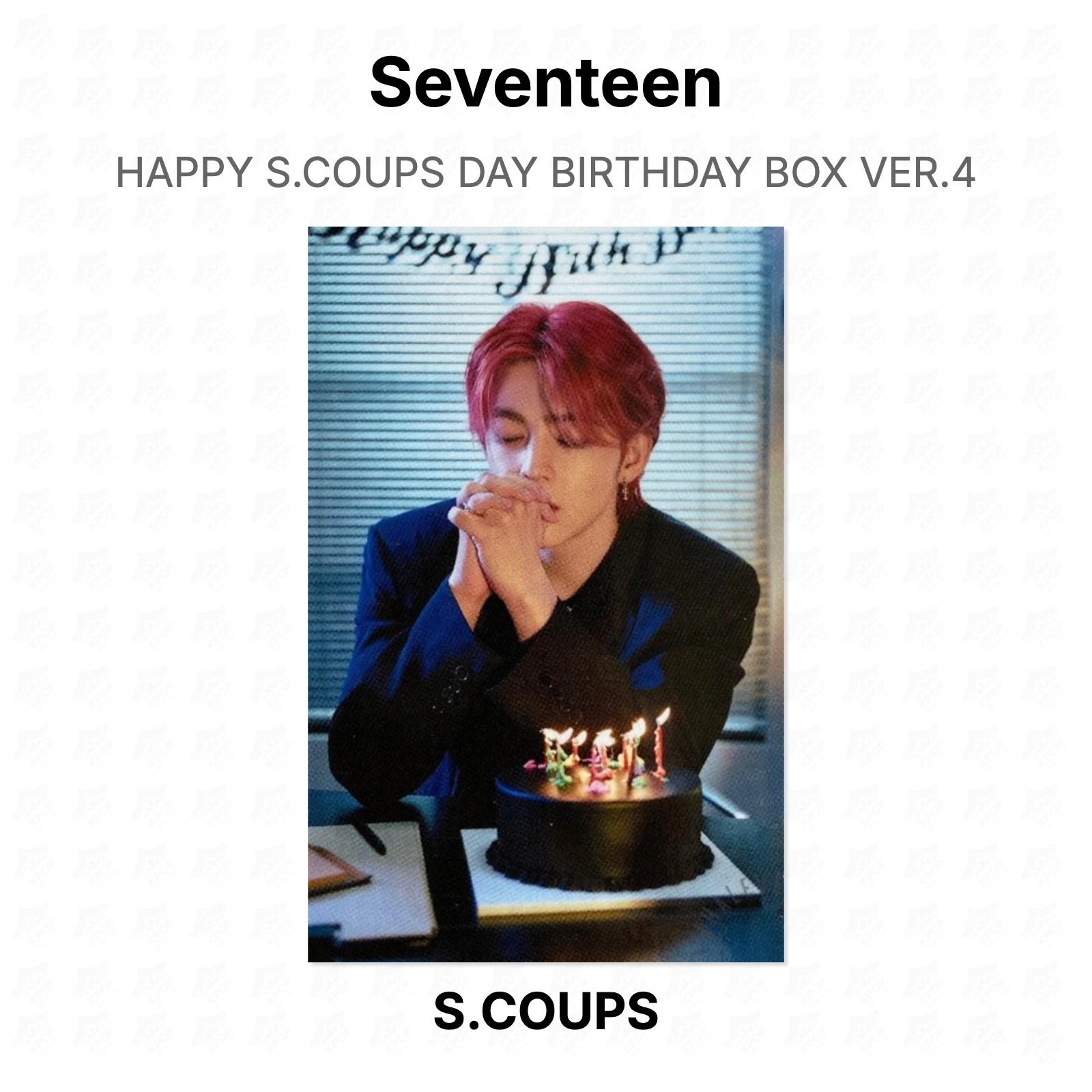 Seventeen HAPPY S.COUPS DAY BIRTHDAY BOX VER.4 Official Photocard S.COUPS 04