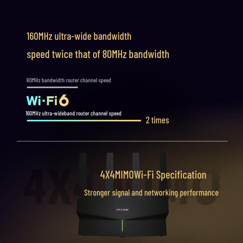 TP-LINK AX5400 WiFi 6 Gigabit Dual-Band Mesh Gaming Router (CN version)
