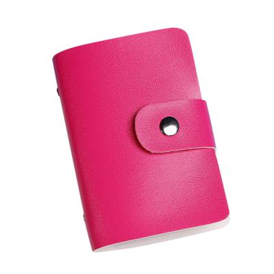 12/24 Fächer Business Damen Herren Kreditkartenetui Visitenkartenhalter PU Leder Aufbewahrungsetui Brieftasche
