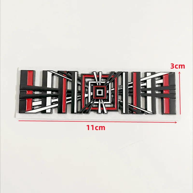 New 3D Metal Plaid Logo Performance Rear Trunk Badge Emblem Sticker Decals For Tesla Model 3 Y X S Car Styling Accessories