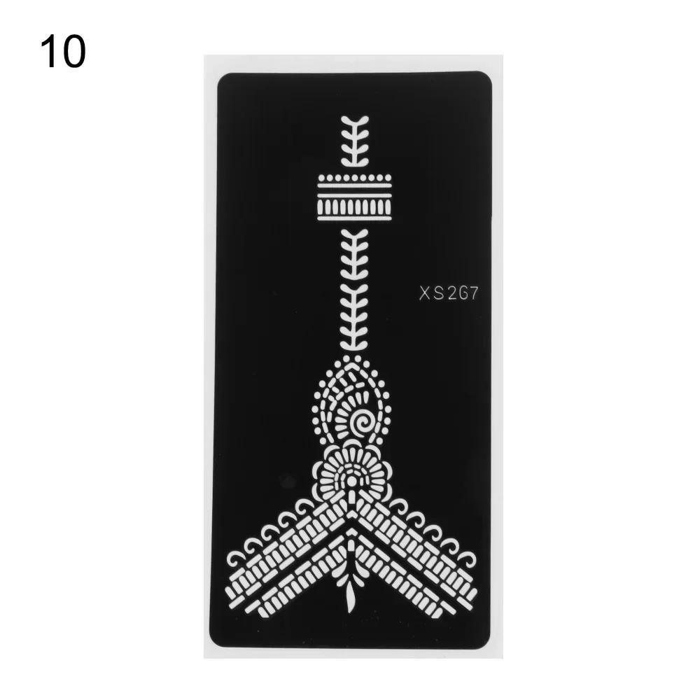 Nuovo Stencil Tatuaggio Henna Moda Tatuaggi Temporanei Mano Kit Pittura Body Art DIY Adesivo Modello Matrimonio Indiano Strumenti Kit Pittura