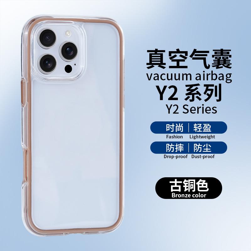 Acrylic Apple 12 mobile phone case iPhone14Promax transparent protective case 15 anti-drop 16 simple anti-yellowing