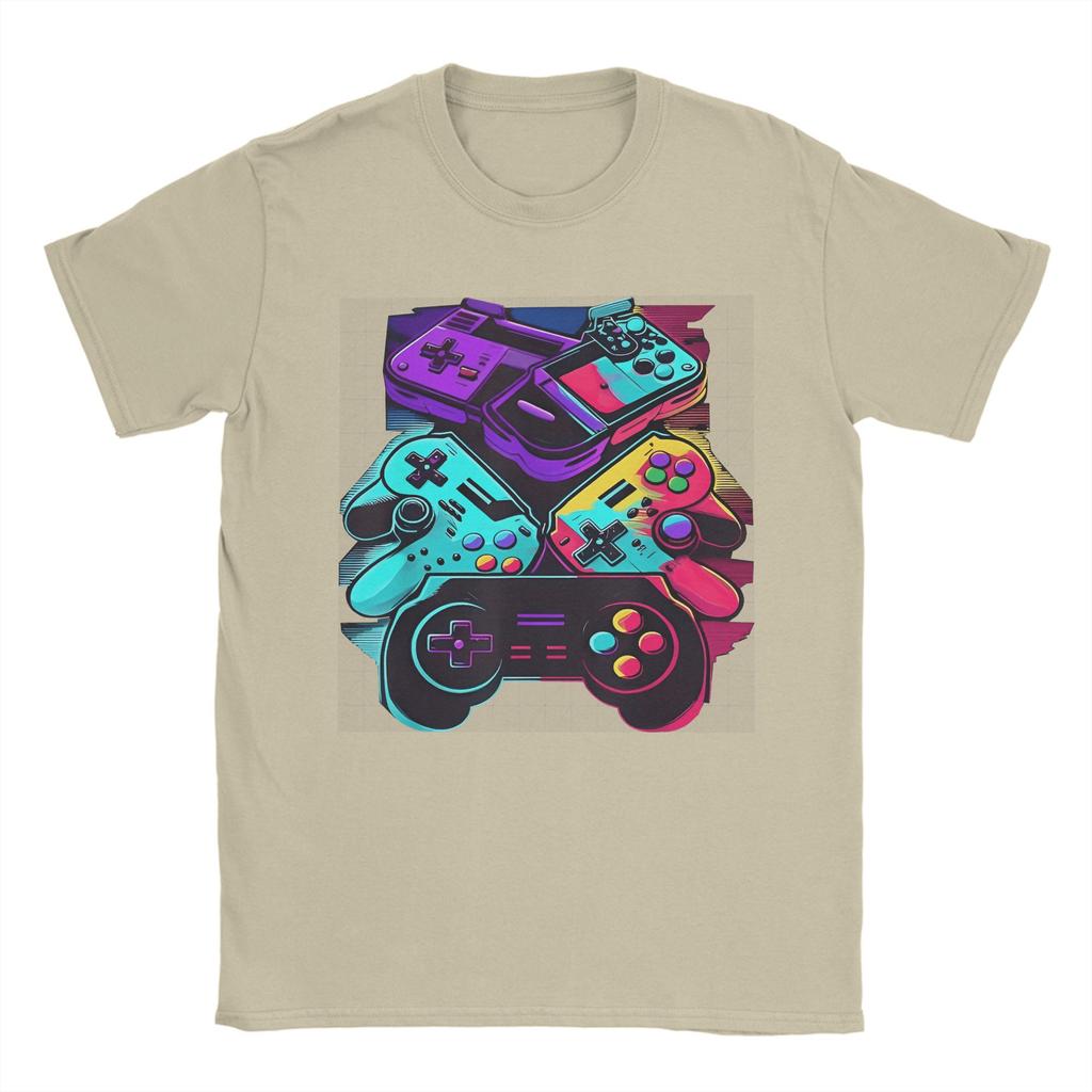 Oversized T-Shirt Summer Gamer Girl Boy Trending T-Shirts GamePad 100 Cotton Tee Shirt Men Y2K Casual Pattern Short Sleeve Tees