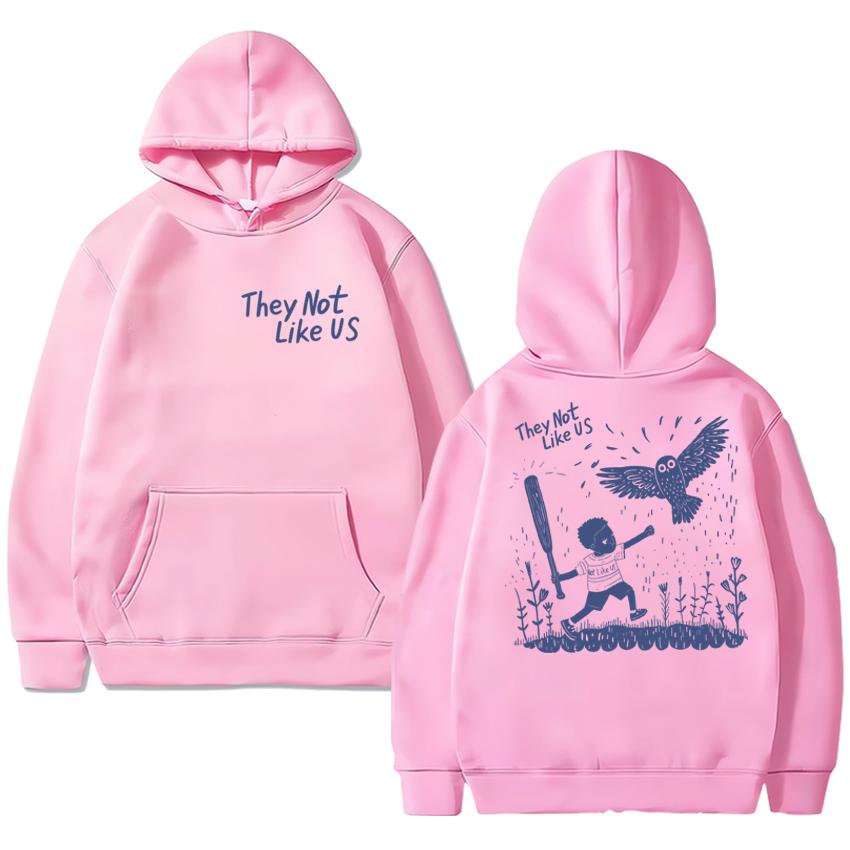 Kendrick Lamar They Not Like Us Hip-hop Songs Double Sided Print Hoodie Men Women Vintage Y2k Pullovers Unisex Fleece Sweatshirt