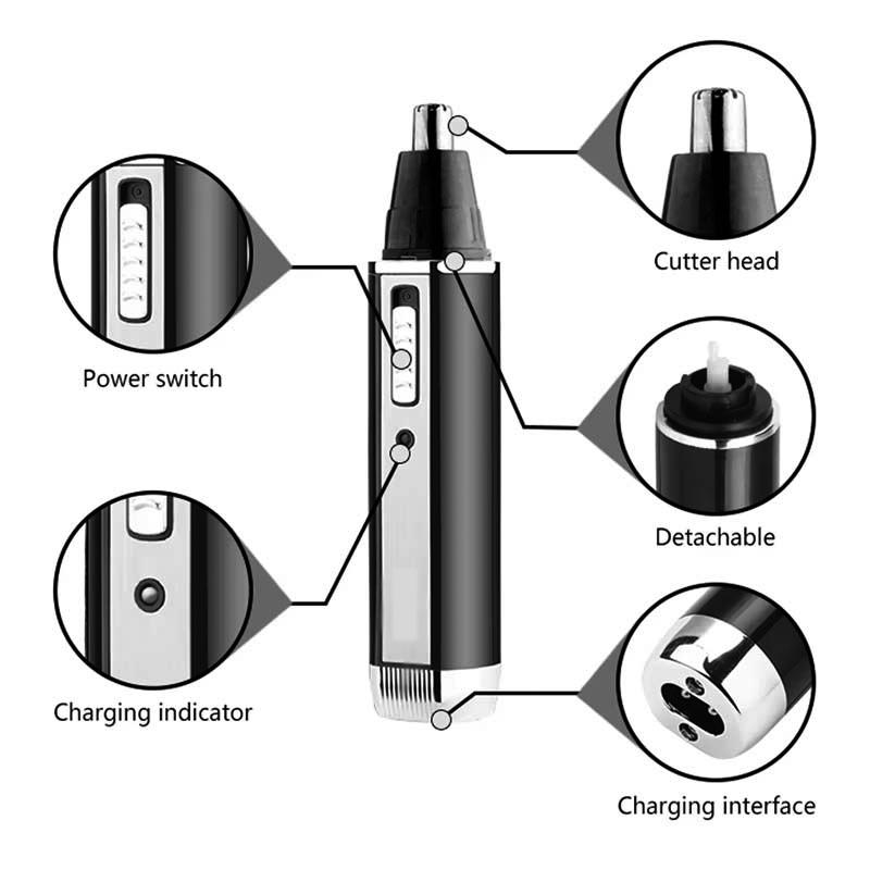 All in One Grooming Kit Rechargeable Electric Multi-functional 4 in 1 Hair Trimmer Ear Beard Eyebrow Face Shaving Machine