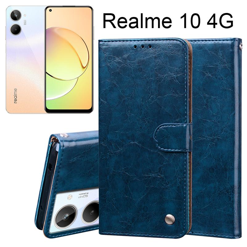 

Магнитный чехол-кошелек для Realme 10 4G Realme10 4G, кожаный флип-чехол, кожаный чехол из искусственной кожи, магнитный защитный кронштейн для карт, Fundas Realme 10 4G жёлтый
