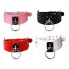 O-ring Halsketting met Brede Bandstructuur en Verstelbare Sluiting, Gedurfd Nekaccessoire voor Gestileerde Outfits